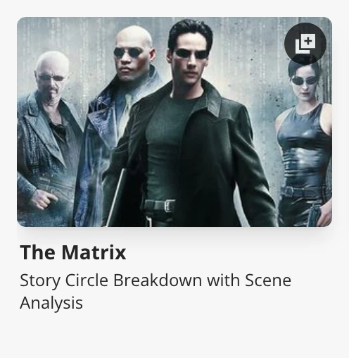 A library story's cover with the round Make a copy button at its top right